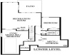 Lower level floor plan